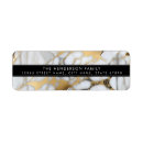 Search for white marble return address labels Pretty