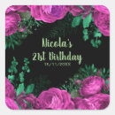 Search for pink flower stickers Birthday party