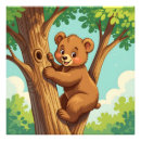 Search for cute bear illustration posters Nature