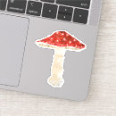 Search for red mushroom stickers Fly agaric