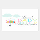 Search for girl with umbrella stickers Baby sprinkle