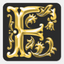 Search for f initial stickers Gold