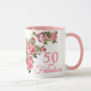 Search for pink 50th birthday mugs 50 years old