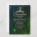 Search for green and black quinceanera invitations Tiara