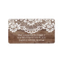 Search for wood lace return address labels Modern