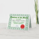 Search for employee of the month cards Certificate