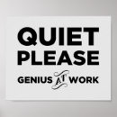Search for genius at work Typography