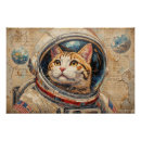 Search for space cat posters Astronaut
