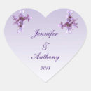Search for lilac floral stickers Heart