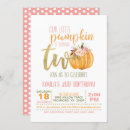 Search for pink pumpkin birthday invitations 2nd