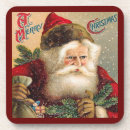 Search for vintage santa coasters Xmas