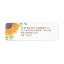 Search for sunflower return address labels weddings Sunflowers