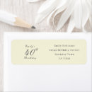 Search for 40th return address labels Typography