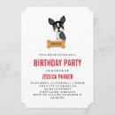 Search for boston terrier birthday invitations Puppy