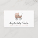 Search for stroller business cards Babysitter
