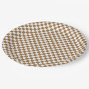 Search for brown gingham paper plates White