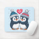 Search for cartoon penguin mouse mats Winter