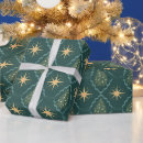 Search for emerald green and gold wrapping paper Stars