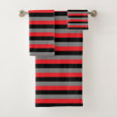 Search for black and grey stripes bath towels Abstract