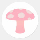Search for fungus round stickers Pink