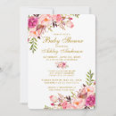 Search for blush pink gold baby shower invitations Elegant