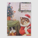 Search for funny retro christmas cards Cat lover