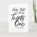 Search for turning 21 cards Twenty one
