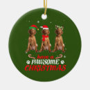 Search for vizsla christmas tree decorations Santa