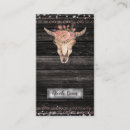 Search for cow skull business cards Western