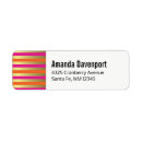 Search for metallic gold return address labels Pink