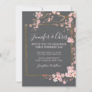 Search for pink cherry blossom wedding invitations Japanese