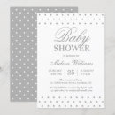 Search for grey and white baby shower invitations Simple