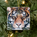 Search for cat face christmas tree decorations Tiger