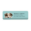Search for australian shepherd return address labels Blue