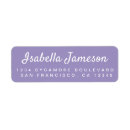 Search for purple monogram return address labels Chic