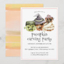 Search for pumpkin carving party invitations Modern