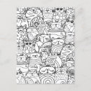 Search for funny cat postcards Black and white