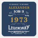 Search for made in 1973 stickers 50th birthday