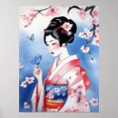 Search for butterfly woman art Kimono