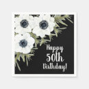 Search for black and white floral napkins Fifty and fabulous