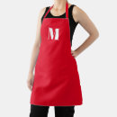 Search for red monogram aprons Kitchen