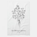 Search for anniversary tea towels Black and white