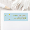 Search for blue gold glitter return address labels Trendy