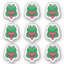 Search for cartoon frog stickers Heart
