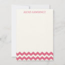 Search for pink zig zag cards Chic