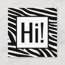 Search for zebra business cards Black and white