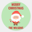 Search for cartoon family stickers Santa