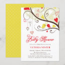 Search for red birds invitations Lovebirds