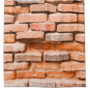 Search for brick wall shower curtains Aged
