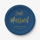 Search for just married plates Gold